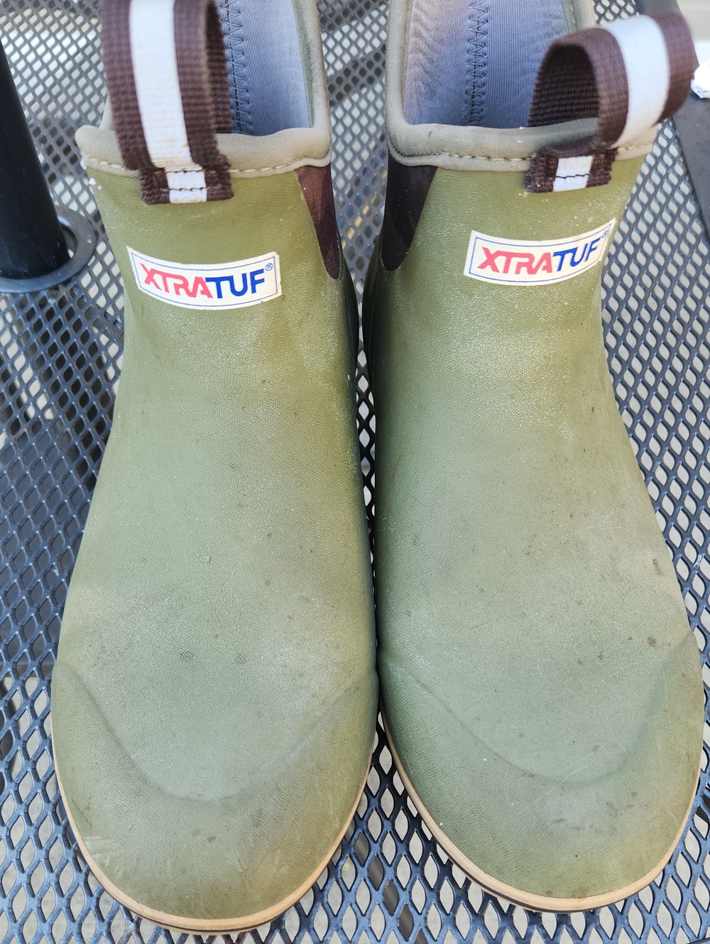 Olive Green Slip-On Rain Shoes